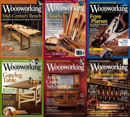 Обложка к Подшивка журналов Popular Woodworking за 2017 год